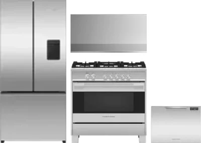 4 Piece Package Includes Refrigerator, Range, Hood And Dishwasher